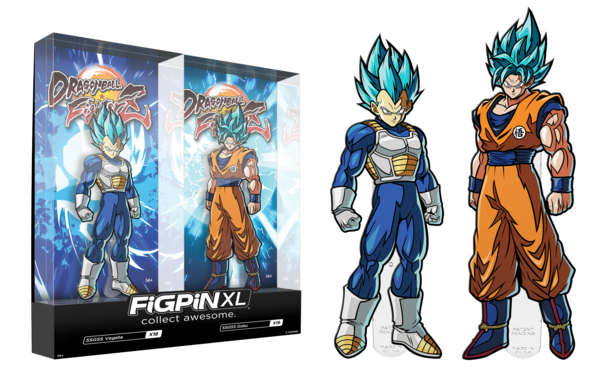 FiGPiN SDCC 2019 SSG Blue Goku x Vegeta XL 2-pack