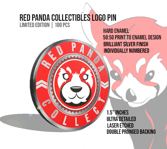 Red Panda Collectibles Logo Pin