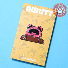Load image into Gallery viewer, Leftover Toys: Ributt &quot;Sprinkled Donut&quot; Enamel Pin (LE 60)
