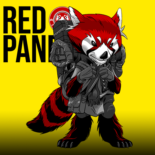 Musashi Red Panda Sticker